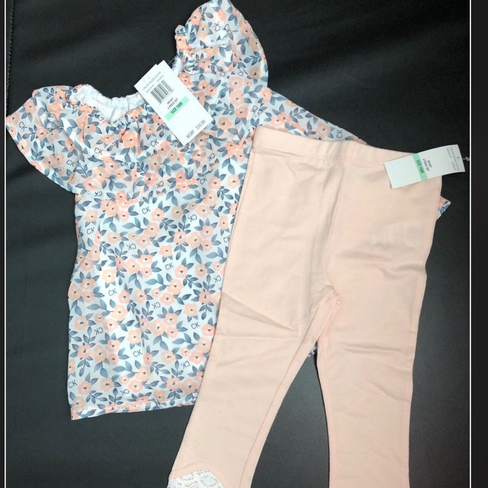 New Calvin Klein floral tunic outfit